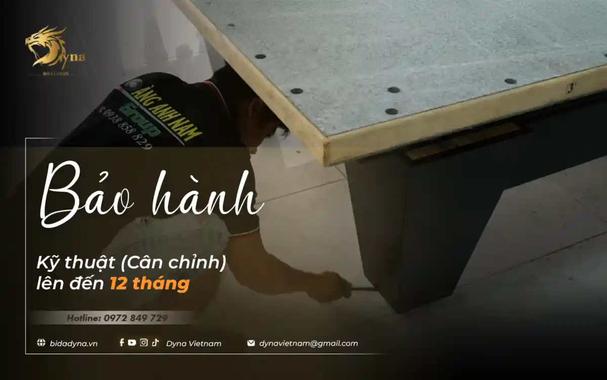 Bảo hành cân chỉnh bàn lên đến 12 tháng | Dyna Vietnam