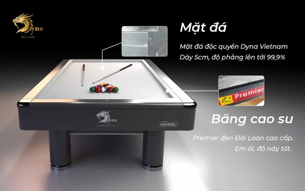 Mặt đá và băng cao su bàn Libre Dyna Maverick