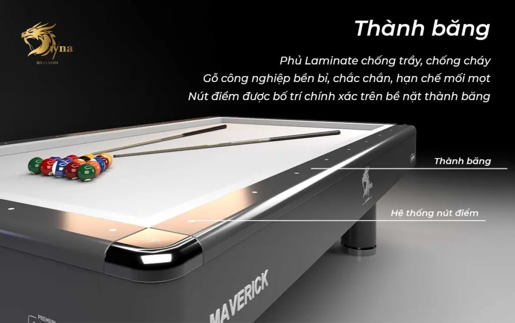 Thành băng bàn bida libre Dyna Maverick