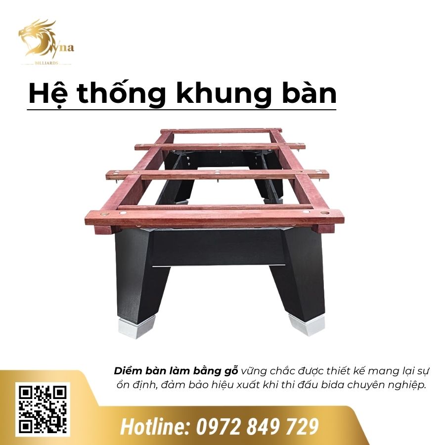 Hệ thống khung bàn bida 