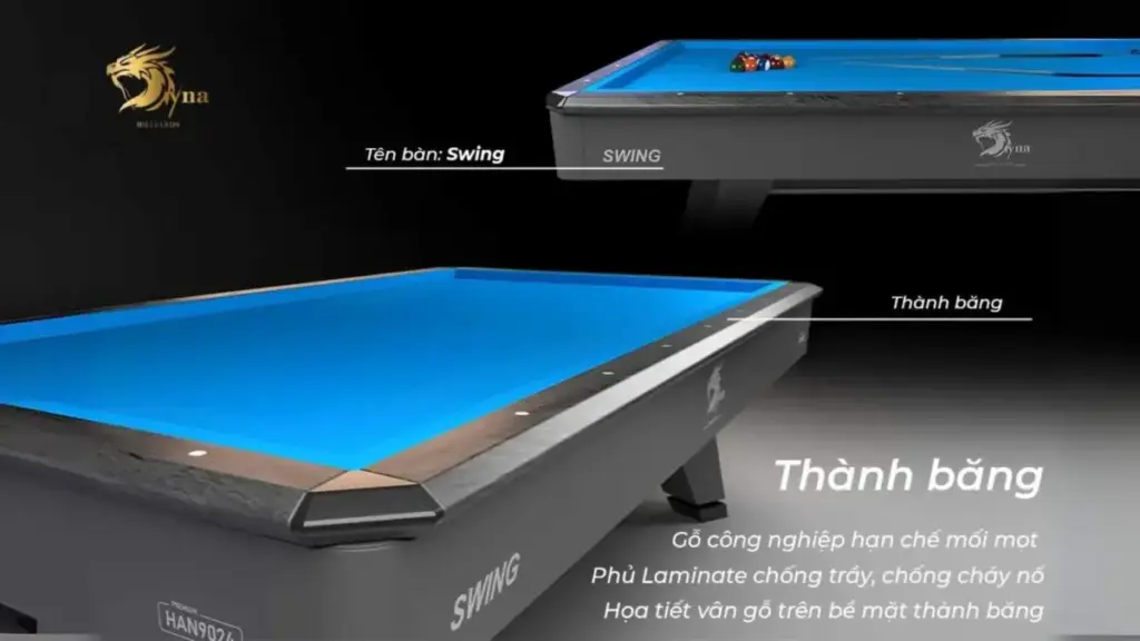 Thành băng của bàn bida 3C Dyna Swing