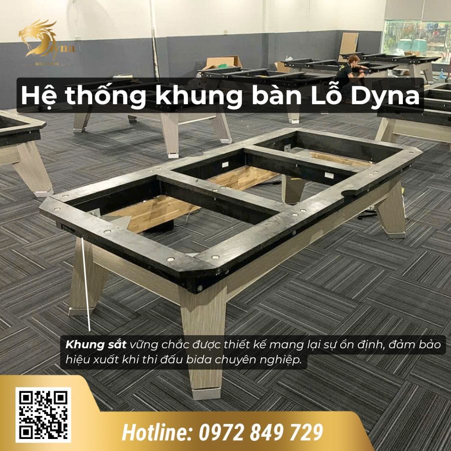 Hệ thống khung bàn bida lỗ Dyna