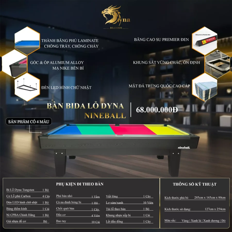 BÀN BIDA LỖ NINENALL